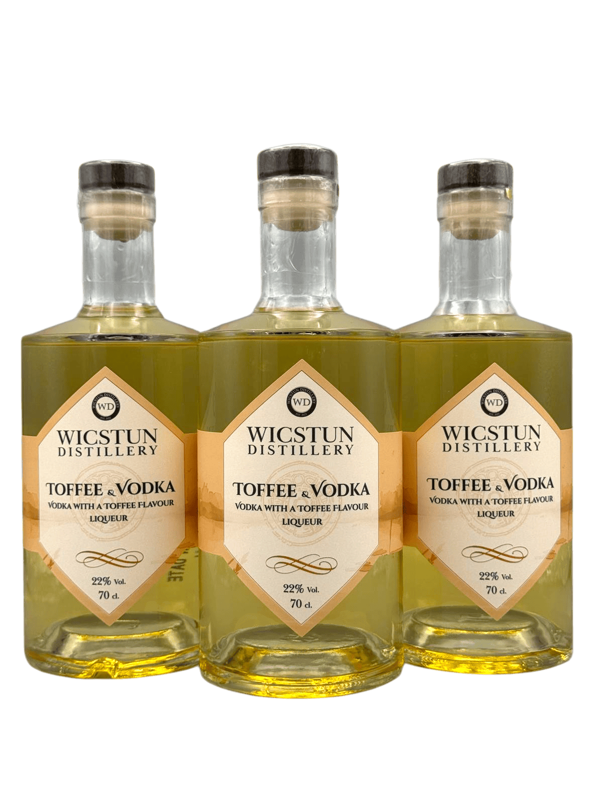 Toffee Vodka Liqueur with salted caramel 70cl at 22% vol