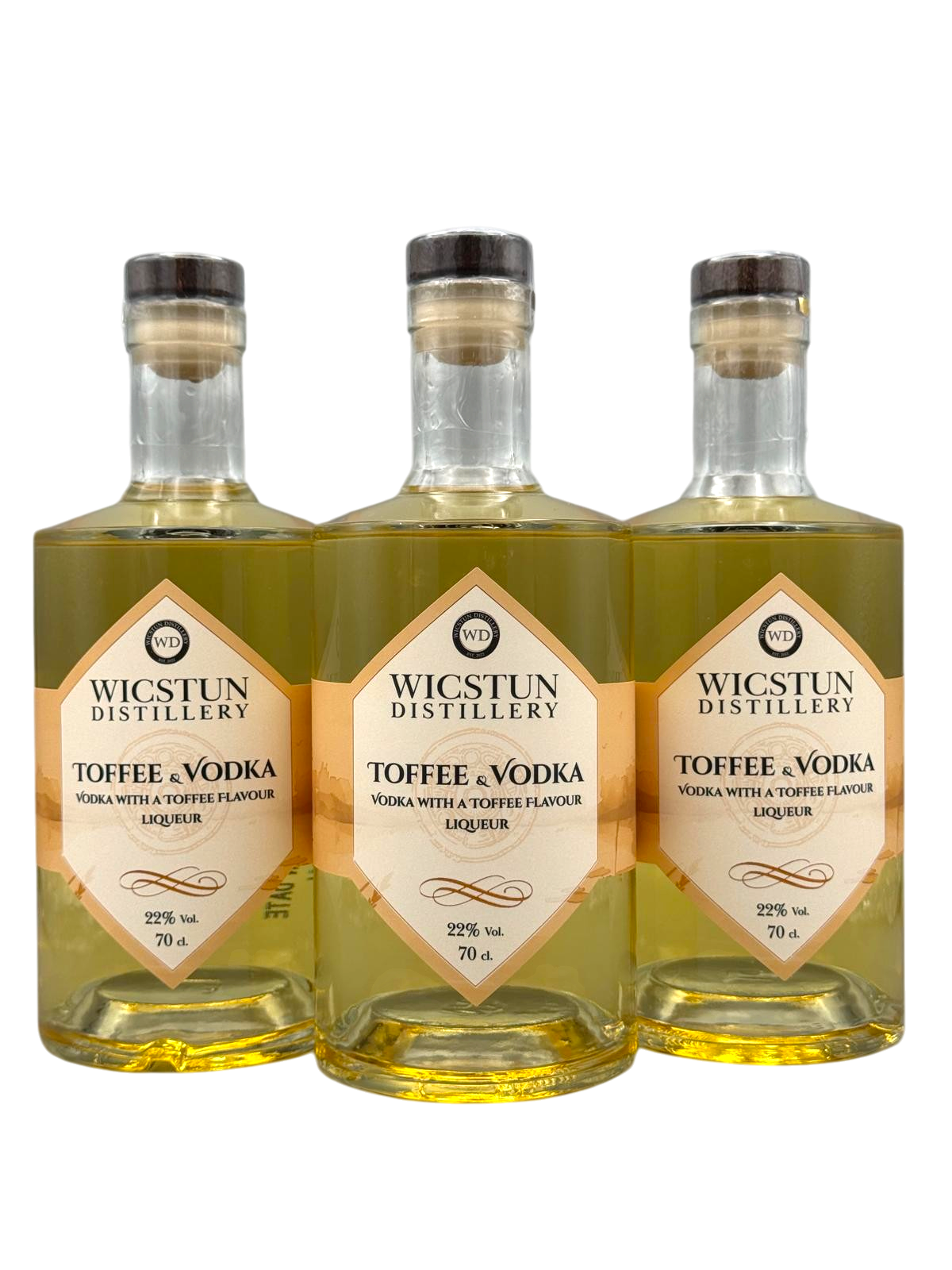 Toffee Vodka Liqueur with salted caramel 70cl at 22% vol