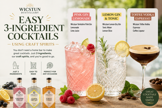 Easy 3-ingredient cocktails using craft spirits