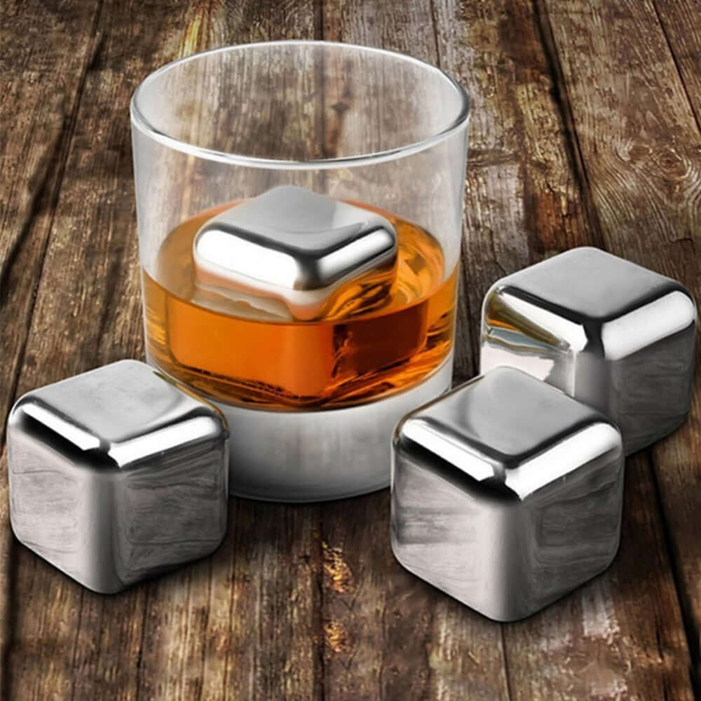 Stainless Steel Ice Cube Set (Chilling Stones)