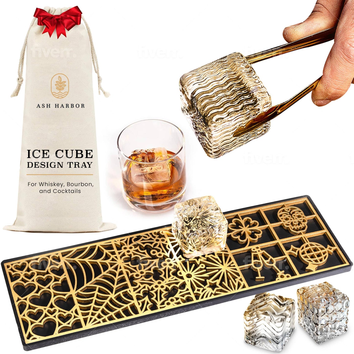 Designer Ice Tray for Gin, Rum & Cocktails