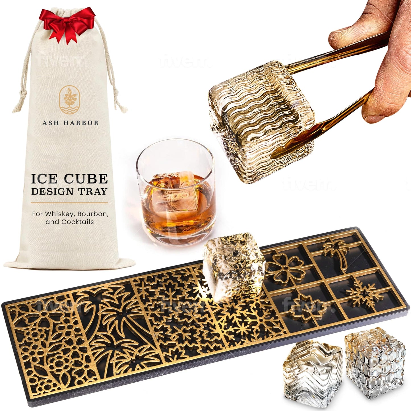 Designer Ice Tray for Gin, Rum & Cocktails