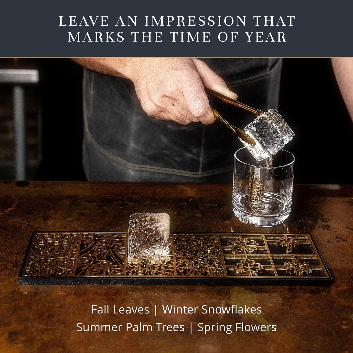 Designer Ice Tray for Gin, Rum & Cocktails