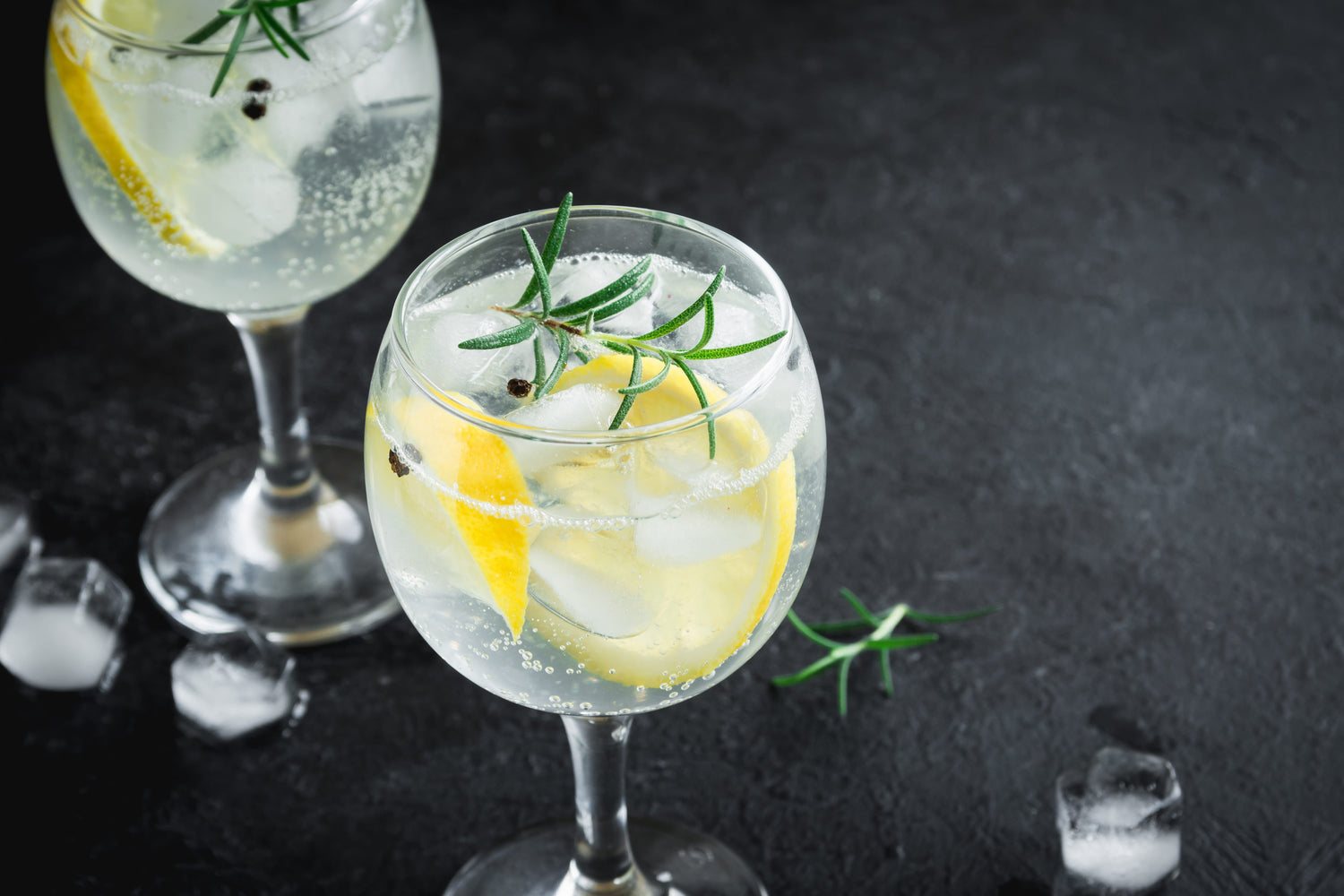 Gin and Tonic with Lemon