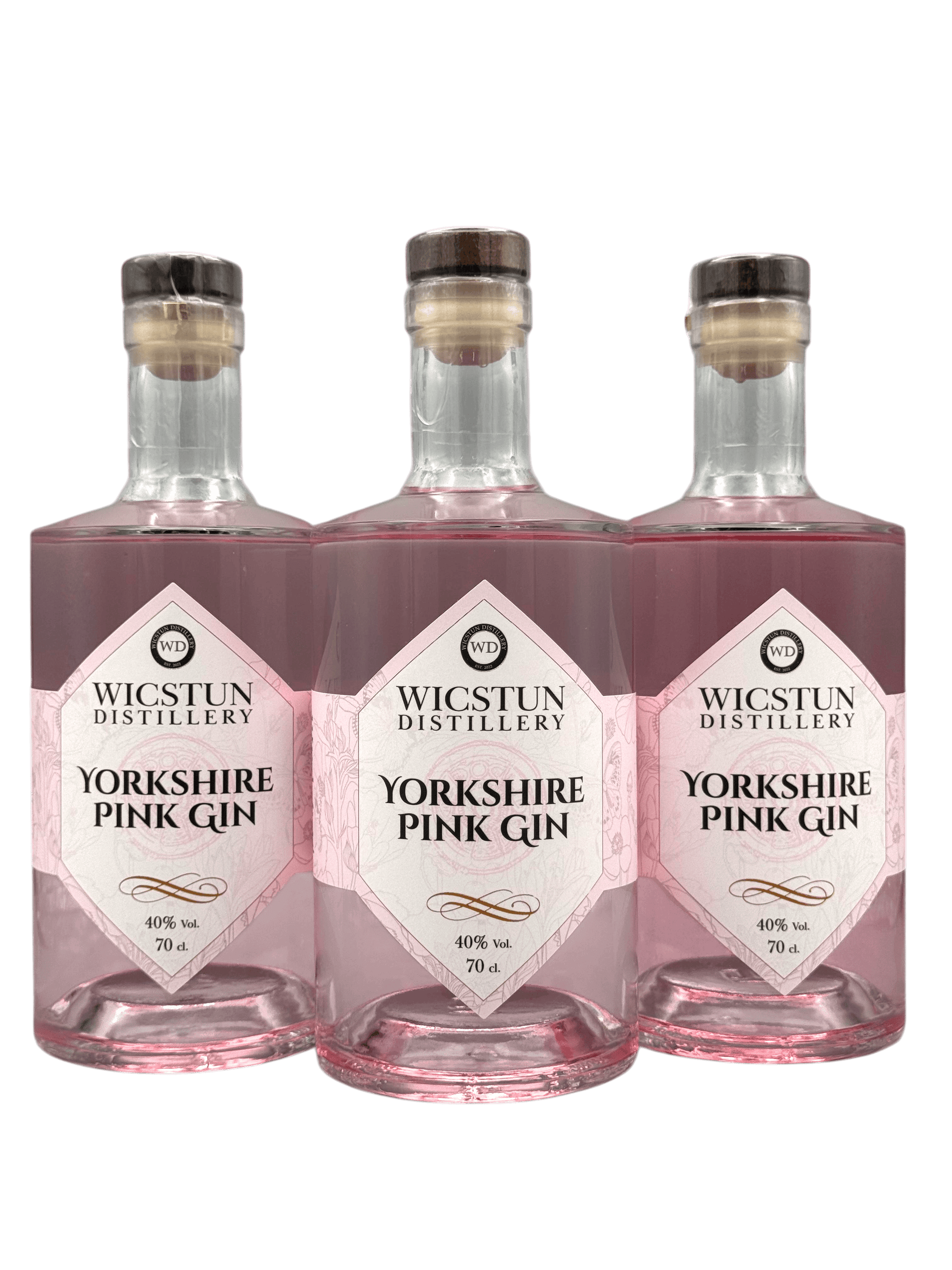Pink Gin (Dry) 70cl at 40% vol - Strawberries, Raspberries & Blueberries