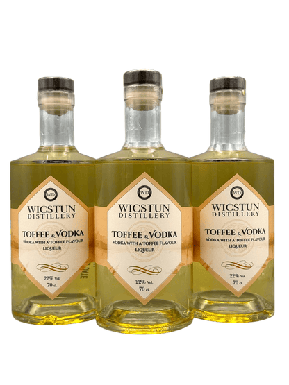 Toffee Vodka Liqueur with salted caramel 70cl at 22% vol
