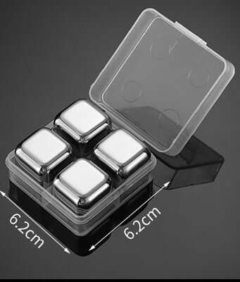 Stainless Steel Ice Cube Set (Chilling Stones)